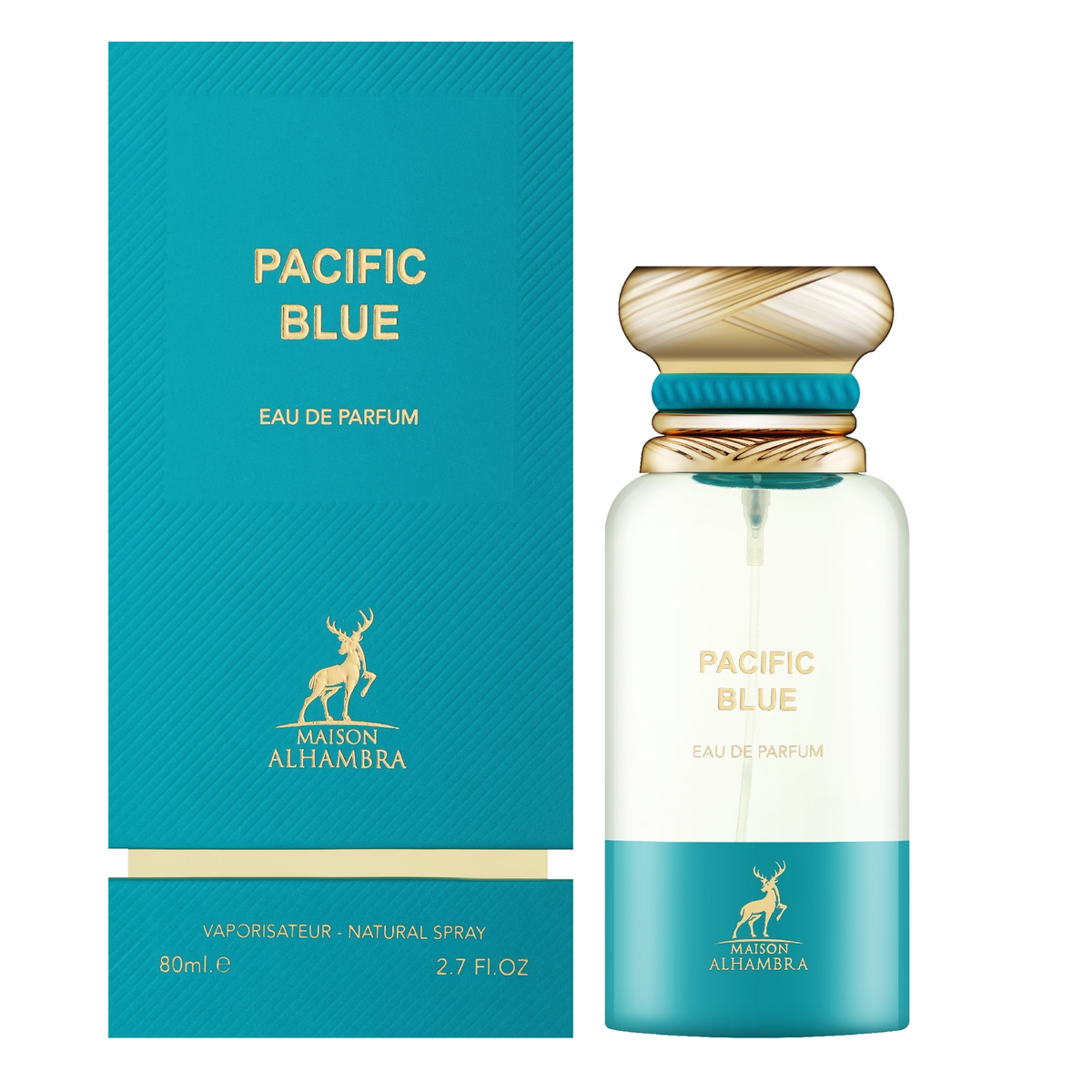 Pacific Blue by Alhambra 80ml EDP - Perfume NZ is the leading wholesale distributor of brand name perfumes and fragrances in New Zealand.
