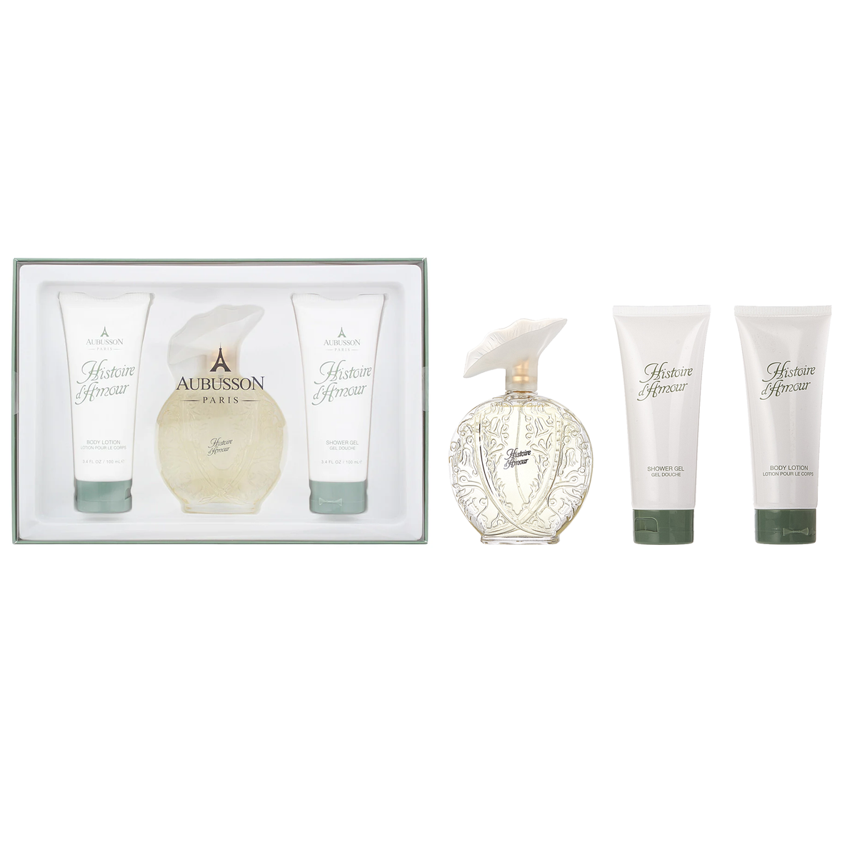 Histoire D'Amour by Aubusson 100ml EDT 3 Piece Gift Set - Perfume NZ is the leading wholesale distributor of brand name perfumes and fragrances in New Zealand.