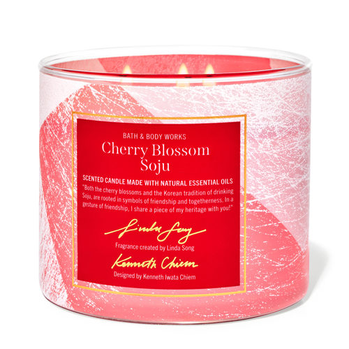 Cherry Blossom Soju by Bath &amp; Body Works 3-Wick Scented Candle - Perfume NZ is the leading wholesale distributor of brand name perfumes and fragrances in New Zealand.