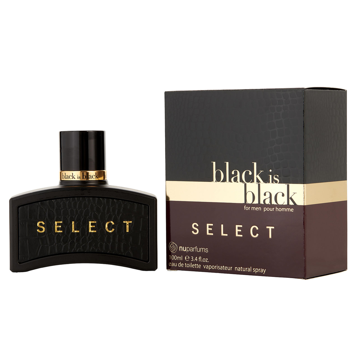 Black Is Black Select by Nu Parfums 100ml EDT - Perfume NZ is the leading wholesale distributor of brand name perfumes and fragrances in New Zealand.