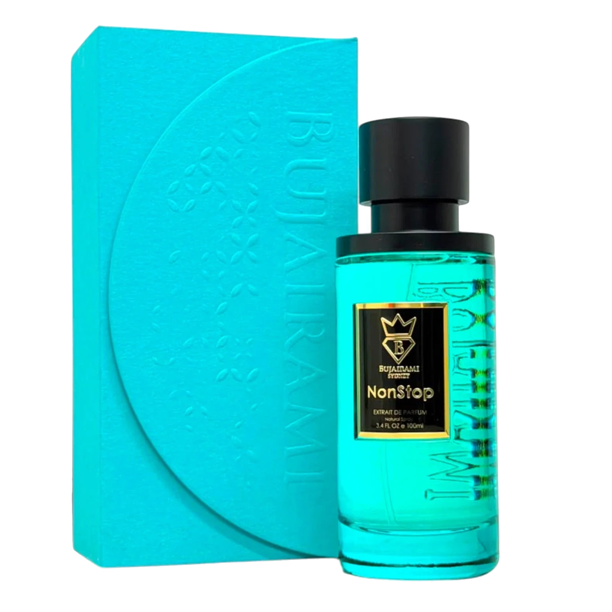 Non Stop by Bujairami 100ml Extrait De Parfum - Perfume NZ is the leading wholesale distributor of brand name perfumes and fragrances in New Zealand.