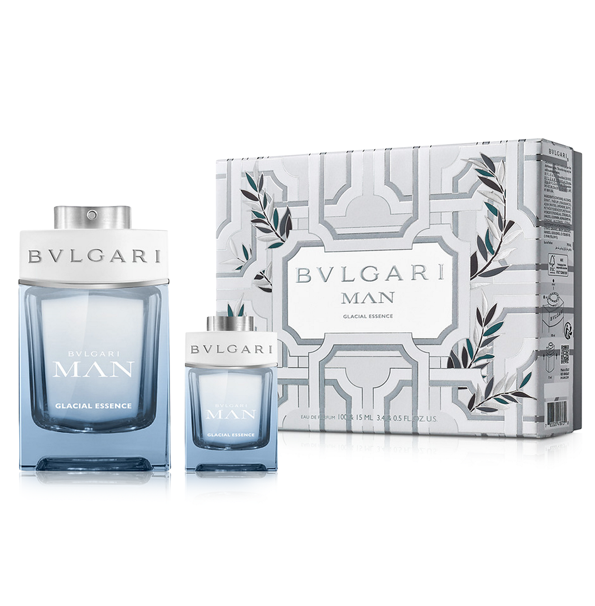 Bvlgari Man Glacial Essence by Bvlgari 100ml EDP 2pc Gift Set - Perfume NZ is the leading wholesale distributor of brand name perfumes and fragrances in New Zealand.