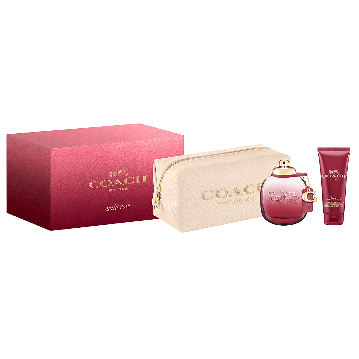 Coach Wild Rose by Coach 90ml EDP 3 Piece Gift Set - Perfume NZ is the leading wholesale distributor of brand name perfumes and fragrances in New Zealand.