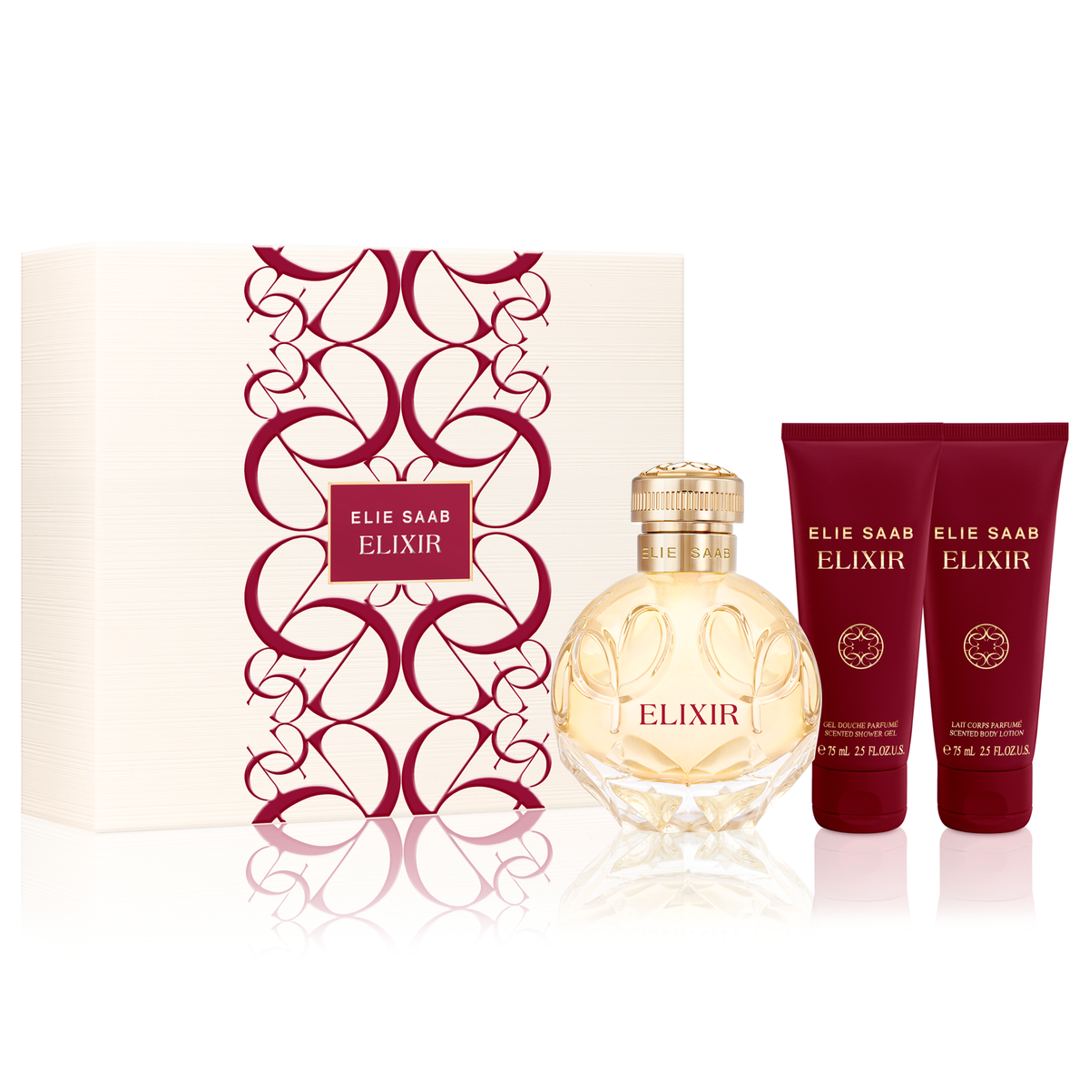 Elie Saab Elixir by Elie Saab 100ml EDP 3 Piece Gift Set - Perfume NZ is the leading wholesale distributor of brand name perfumes and fragrances in New Zealand.