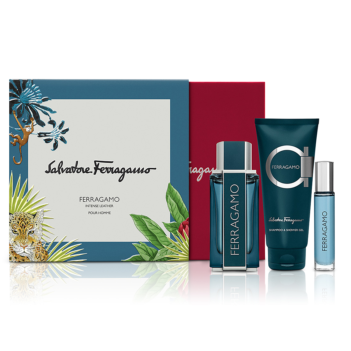 Intense Leather by Salvatore Ferragamo 100ml EDP 3pc Set - Perfume NZ is the leading wholesale distributor of brand name perfumes and fragrances in New Zealand.
