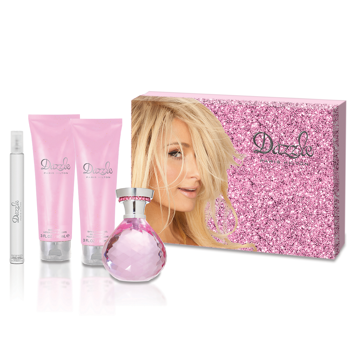 Dazzle by Paris Hilton 125ml EDP 4 Piece Gift Set - Perfume NZ is the leading wholesale distributor of brand name perfumes and fragrances in New Zealand.