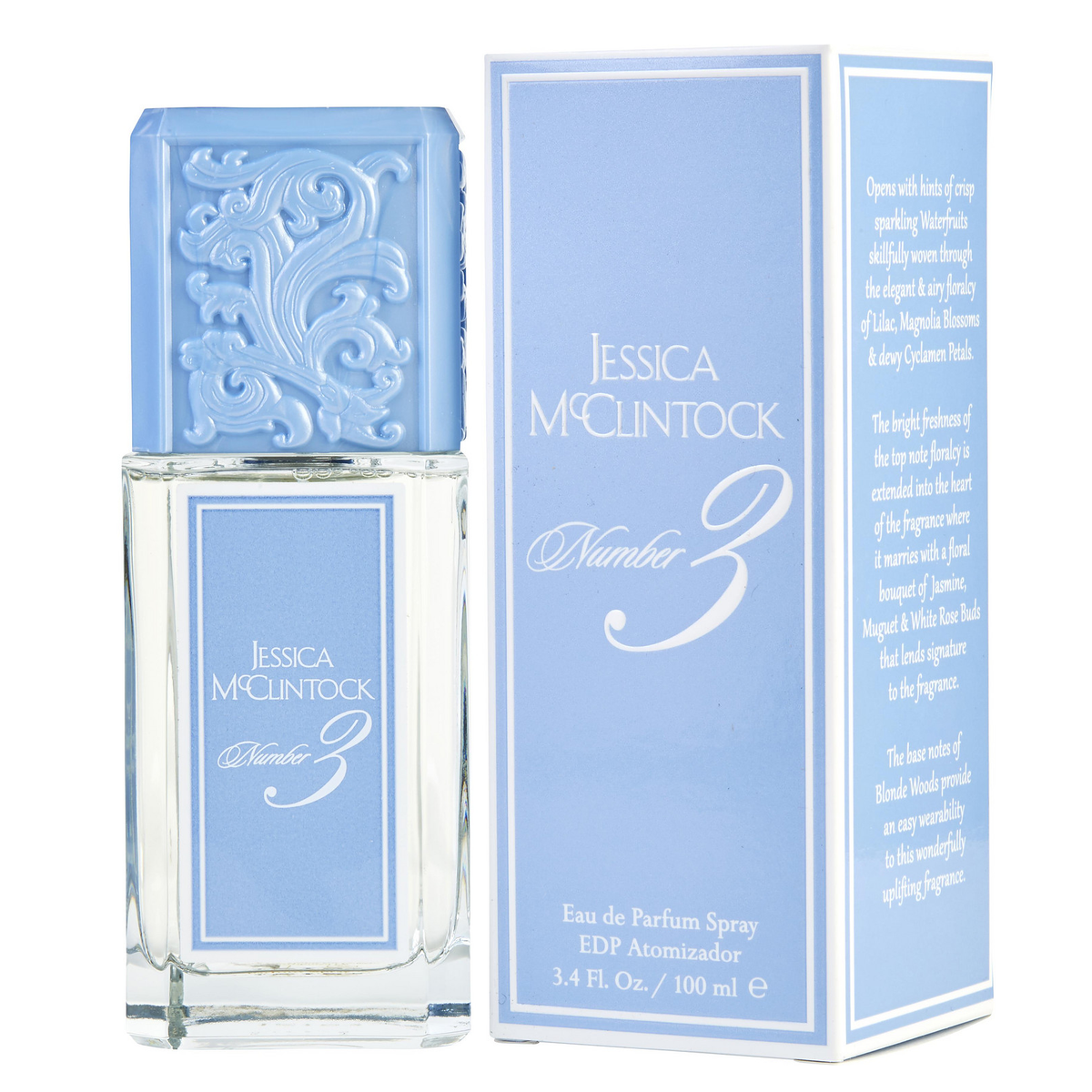 Number 3 by Jessica Mcclintock 100ml EDP - Perfume NZ is the leading wholesale distributor of brand name perfumes and fragrances in New Zealand.