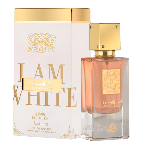 Ana Abiyedh Poudree by Lattafa 60ml EDP - Perfume NZ is the leading wholesale distributor of brand name perfumes and fragrances in New Zealand.