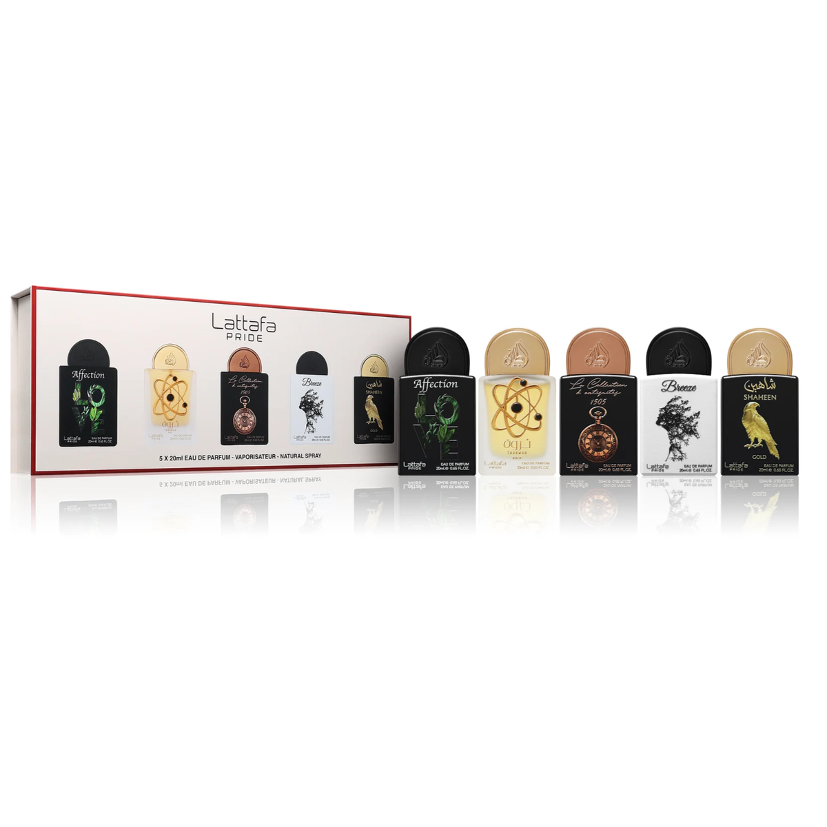 Lattafa Pride Collection 5 Piece Gift Set - 01 - Perfume NZ is the leading wholesale distributor of brand name perfumes and fragrances in New Zealand.