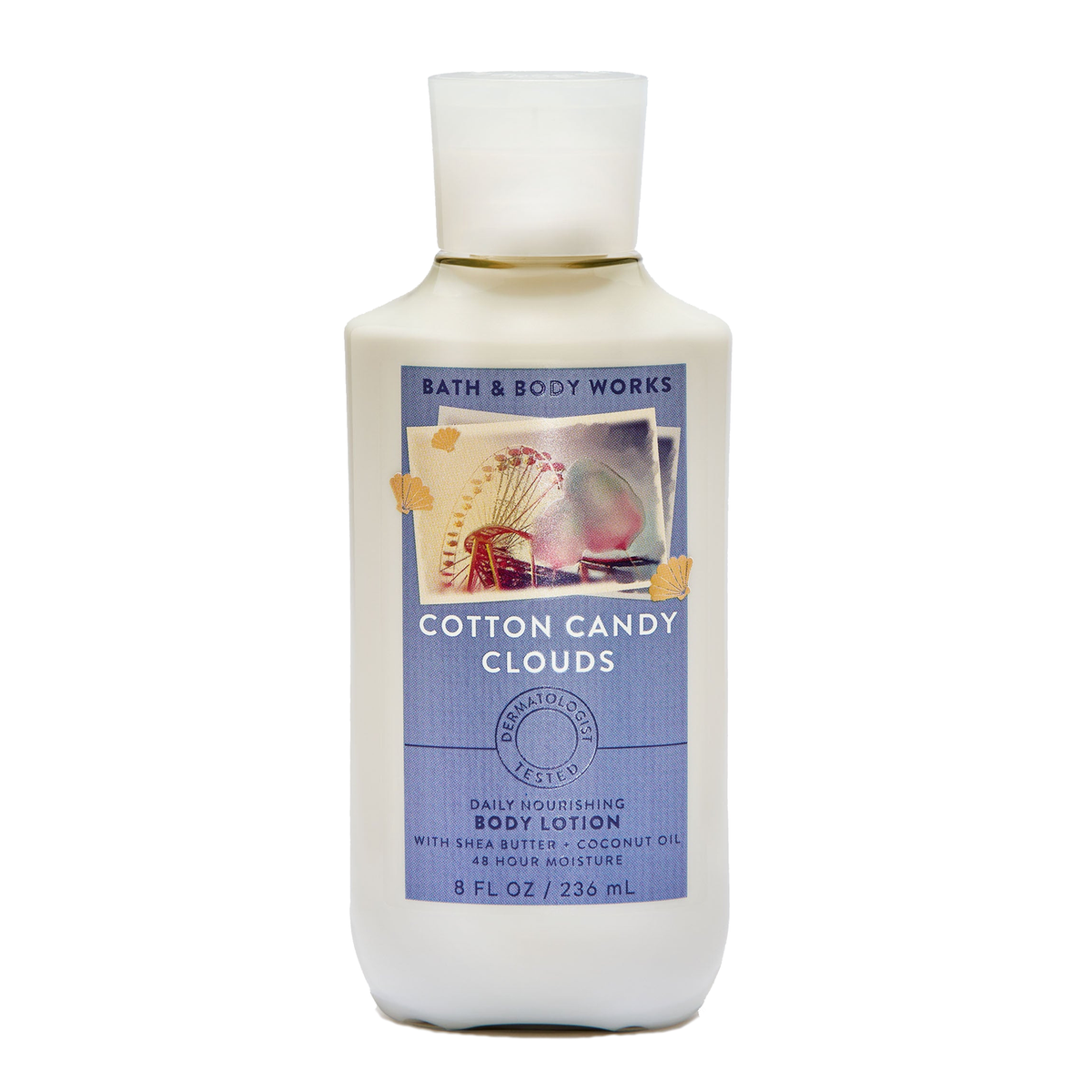 Cotton Candy Clouds by Bath &amp; Body Works 236ml Body Lotion - Perfume NZ is the leading wholesale distributor of brand name perfumes and fragrances in New Zealand.