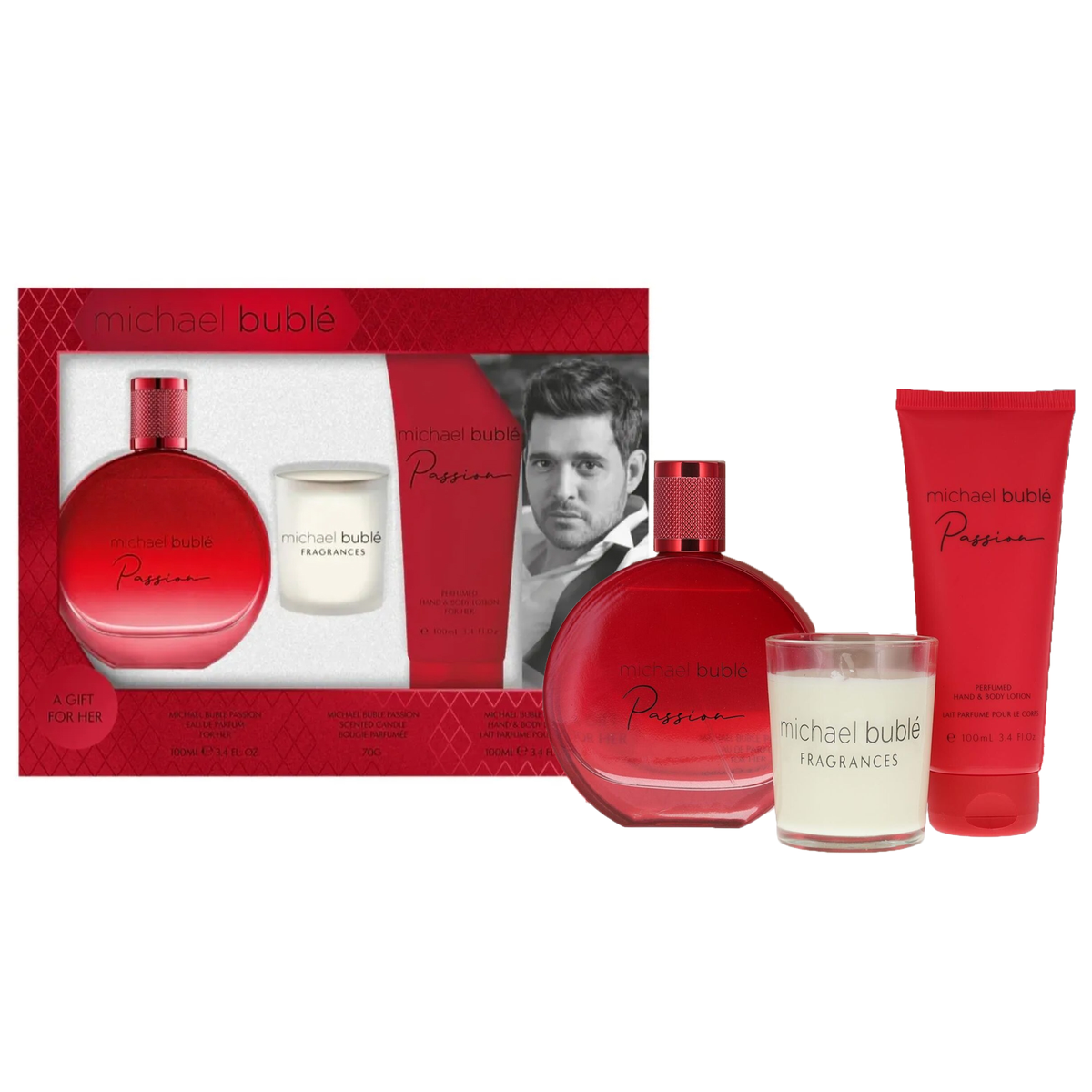 Passion by Michael Buble 100ml EDP 3 Piece Gift Set - Perfume NZ is the leading wholesale distributor of brand name perfumes and fragrances in New Zealand.