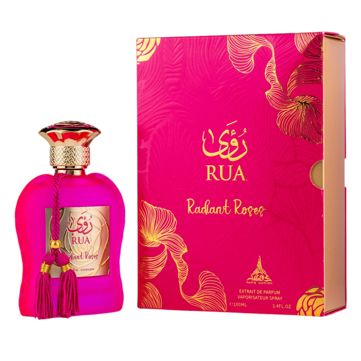 Rua Radiant Roses by Paris Corner 100ml Extrait De Parfum - Perfume NZ is the leading wholesale distributor of brand name perfumes and fragrances in New Zealand.