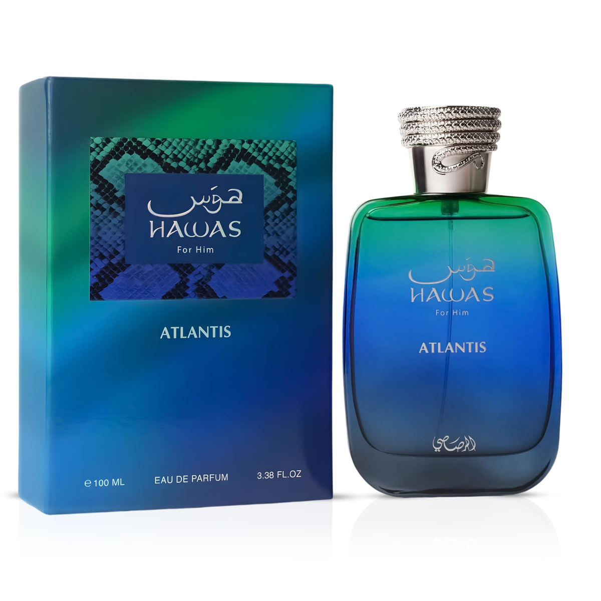 Hawas Atlantis by Rasasi 100ml EDP for Men - Perfume NZ is the leading wholesale distributor of brand name perfumes and fragrances in New Zealand.