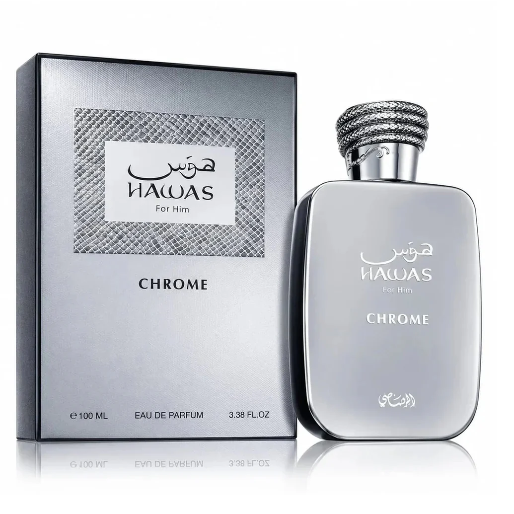 Hawas Chrome by Rasasi 100ml EDP - Perfume NZ is the leading wholesale distributor of brand name perfumes and fragrances in New Zealand.