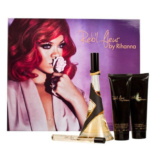 Rihanna Reb'l Fleur 100ml EDP 4 Piece Gift Set - Perfume NZ is the leading wholesale distributor of brand name perfumes and fragrances in New Zealand.